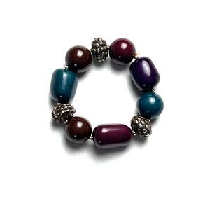 Women's Fashion Beaded Multi-color Stretchy Band Bracelet